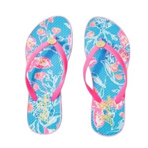 Lilly Pulitzer Pool Flip Flop in Bahamian Rhapsody 8